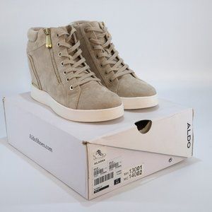 Women's - ALDO Ailanna Hidden Wedge Trainer Sneaker- Tan/ Neutral
